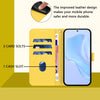 For Samsung Galaxy A56 5G Skin Feel Solid Color Leather Phone Case with Lanyard(Lemon Yellow)