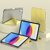 For iPad 10th Gen 10.9 2022 mutural Y-Shape Deformation Leather Tablet Case(Yellow)