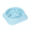 Slow Feeder Dog & Cat Bowl - Anti-Choke Pet Bowl (Blue)