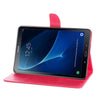 For Galaxy Tab A 10.1 (2016) / P580 Simple Style Horizontal Flip Leather Case with Holder & Card Slots & Wallet (Magenta)