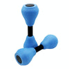 1pair EVA Water Sports Small Dumbbells Ladies Children Home Fitness Equipment Adjustable Dumbbells(Blue Black)