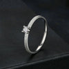 MSR058 S925 Sterling Silver Mossian Stone Ring Platinum Plating Ring(7)