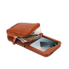 For Samsung Galaxy Z Flip6 AwQuer Crossbody Zipper Wallet Bag Litchi Leather Phone Case(Brown)