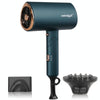 Mingge T1 T Style 1800W High-power Cold Hot Air Wind Fast Drying Folding Hair Dryer, Plug Type:EU Plug( Green)