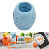 20M Paper Rope Raffia Ribbon Natural Lace Rope Gift Box Wrapping DIY Decoration(Dark Blue)