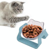 Elevated Cat & Dog Bowl Green - Tilted for Easier Eating