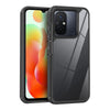 For Redmi 12C / Xiaomi Poco C55 Acrylic+TPU Transparent Shockproof Phone Case(Black)
