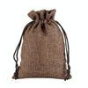 50 PCS Multi size Linen Jute Drawstring Gift Bags Sacks Wedding Birthday Party Favors Drawstring Gift Bags, Size:7x9cm(Coffee)