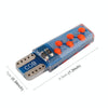 10 PCS T10 DC12V / 1.2W Car Clearance Light 12LEDs COB Lamp Beads (Red Light)