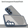For Samsung Galaxy S25+ 5G Fan Dun Series TPU Hybrid PC Frosted Phone Case(Blue)