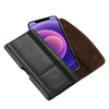 7.0-7.5 inch Multifunctional Waist Bag Mobile Phone Leather Case(Black)