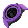 SKMEI 1142 Multifunctional Men Outdoor Sports Noctilucent Waterproof Silica Gel Digital Watch (Purple)