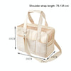 Cat Carrier Bag, Beige, Portable, Breathable, for Cats up to 5kg