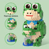 855pcs /Box Children Educational Assembly Small Frogs Building Blocks Toy(Cheering)