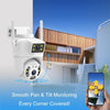 Dual Lens 2MP WiFi Security Camera Outdoor PTZ IP CCTV (EU Plug)