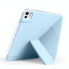 For iPad Pro 11 2022 / 2021 / 2020 Fixed Buckle Magnetic Deformation Leather Tablet Case(Ice Blue)