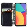 For Alcatel 1S 2021 Cubic Grid Pressed Horizontal Flip Magnetic PU Leather Case with Holder & Card Slots & Wallet(Black)