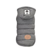 Warm Grey Cotton Dog Coat, Size M (3-4 lbs)