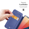 For iPhone 13 Pro DUX DUCIS New Skin X Series PU + TPU Horizontal Flip Leather Case with Holder & Card Slots (Blue)
