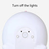 Cute Rabbit Pet Night Light Bedside Nursing Eye Protection Children Sleeping Silicone Lamp(Press Version)