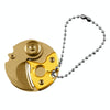 Mini Folding Pocket Knife Keychain Multitool Gold