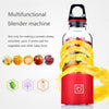 Bingo 500ml Mini Portable USB Rechargeable Electric Juicer Cup  Juicer Blender, 22000 Revolutions Per Minute(Red)