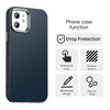 For iPhone 12 Carbon Fiber Series IMD Phone Case(Blue)