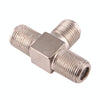 F-Type Splitter Adapter 3 Way Female to 2 Way Female Coax CCTV