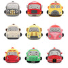 Kindergarten Schoolbag Cartoon Car Plush Backpack Children Cute Shoulder Bag(Master Car)