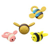 Bee Shaped Teether Teething Stick Baby Anti-Snacking Toys, Color: Yellow Brown No Silk Print