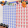 Halloween Decorative Bat String Flag Door Curtain Party Scene Layout Props(Red)