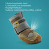 Breathable Dog Shoes, Size 6 (6.5cm), Natural Yellow, 4PCS