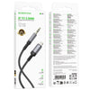 Borofone BL24 3.5mm to 8 Pin Graceful AUX Audio Cable, Length:1m(Gray)