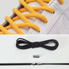 1 Pair Elastic Metal Buckle without Tying Shoelaces(Black)