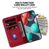 For Realme 13+ Global Seven-shaped Embossed Leather Phone Case(Red)