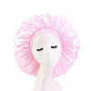 3 PCS TJM-405A Large Satin Round Hat Stretch Wide Brim Night Hat Chemotherapy Hat, Size: One Size(Pink)