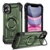 For iPhone 11 Lens Holder MagSafe Phone Case(Army Green)
