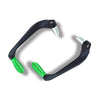 2 PCS Motorcycle Modification Accessories Striped Horn Shape Gear Brake Clutch Handbrake(Green)