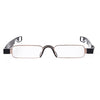 Portable Folding 360 Degree Rotation Presbyopic Reading Glasses with Pen Hanging, +2.50D(Black)