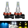 1 Pair H11 DC 12V-24V 12W 1800LM Car LED Fog Light(Ice Blue Light)