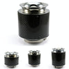 013 Car Universal Modified High Flow Carbon Fiber Mushroom Head Style Air Filter, Specification: Medium 76mm Inner Diameter