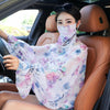 Ladies Summer Sun Shawl Riding Long Sleeve Cape Veil All-In-One Sun Protective Clothing, Style: Colorful Splash Ink