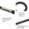 90cm Women Adjustable Leather Decorative Belt Casual Jeans Gold Buckle Thin Belt(Grey)