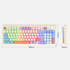 XUNSVFOX K94 Wireless Bluetooth Dual Mode Mechanical Keyboard Gaming Office Laptop Keyboard(Shimmer)