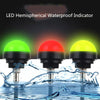 24V Safety Three-Color Warning Light Alarm LED Hemispherical Waterproof Indicator(Style 1)