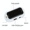 Car Solar Energy Anti-theft Device LED Warning Light (Red)