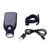 3W 240LM USB Solar Energy Motorcycle / Bicycle Front Light (Black)
