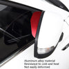 Car Rear View Mirror Rain Eyebrow Cover Catering Mirror Aluminum Alloy Rain Shield(Aluminum Alloy Red)