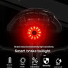 WEST BIKING Bicycle USB Charging Smart Brake Sensor Warning Tail Light(Cushion)