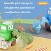 3 PCS 7799 Pressing Inertia Forward Cartoon Children Toy Car(Red)